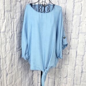 Marc New York Light Blue Blouse